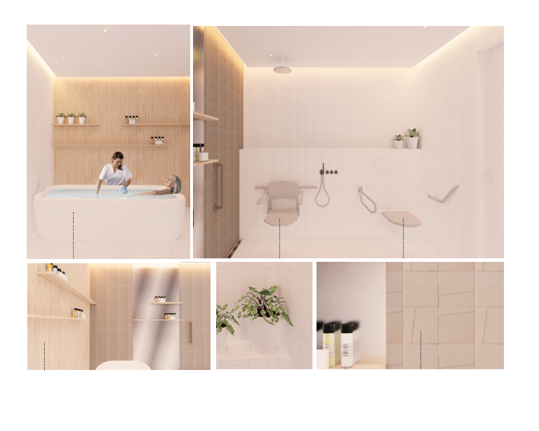 Wellness badkamer nieuwbouw afdeling oncologie Badkamer wellness oncologie 3